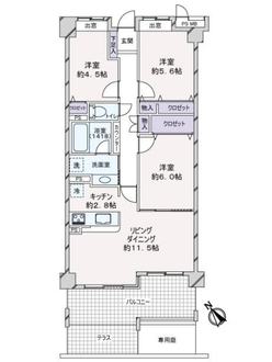 ライオンズガーデン日吉本町の間取図