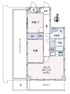 ライオンズマンション古江西の間取図