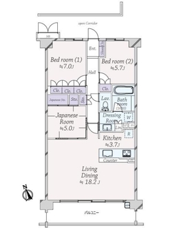 ポレスター上甲子園の間取図