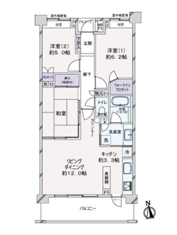 グローベルガーデン六町ブライトンパークスの間取図