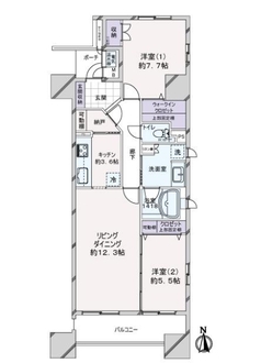 ローレルコート葵ネクステージの間取図