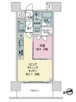 アトラス日暮里イーストレジデンスの間取図