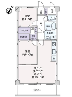 パラッシオ東雲の間取図