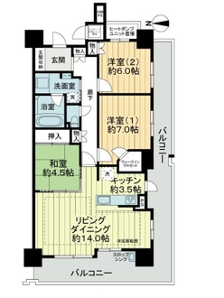 ミリカ・テラスＩＩＩ街区の間取図