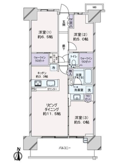 シティテラス金町の間取図