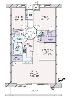 フローレンス光町グランドアークの間取図