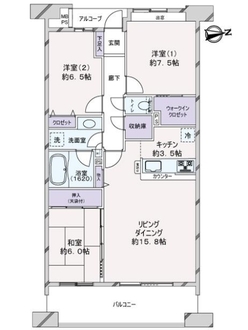 ライオンズガ－デン船橋夏見台の間取図