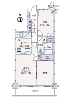 藤和シティコープ中村橋の間取図