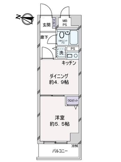 ライオンズマンション松戸柿ノ木台の間取図