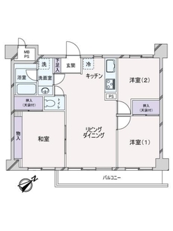 ライオンズマンション西葛西第５の間取図