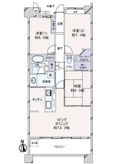 ライオンズマンション蟹江本町の間取図
