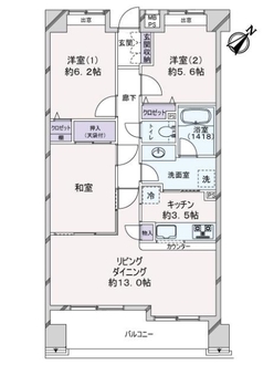 ライオンズガーデンテラス船堀の間取図