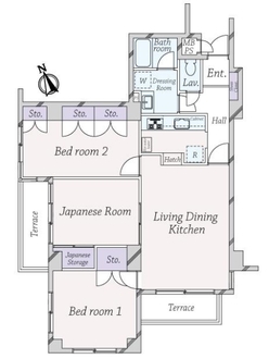 ルミナール若松町の間取図