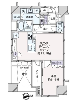 イーグルコート烏丸御池の間取図