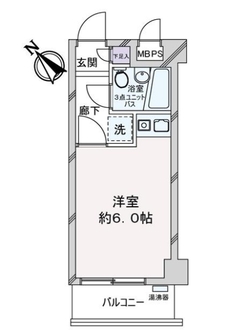 ライオンズマンションときわ台の間取図