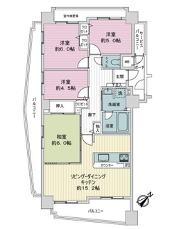 ジェイシティ古市駅前の間取図