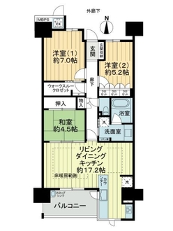 ミリカ・テラス２街区の間取図
