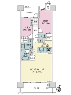 ライオンズ守山ディアライズの間取図