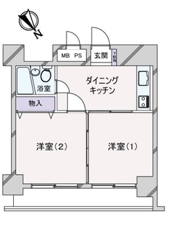 アズール上野の間取図