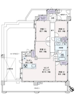ライオンズ刈谷亀城公園の間取図