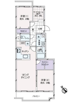 藤和宮崎台コープの間取図