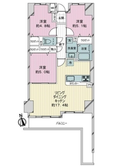 サーパスタウン大町の間取図