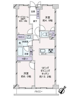 ハイネス溝の口の間取図