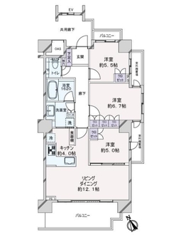 ダイアパレス上石神井レジデンスの間取図