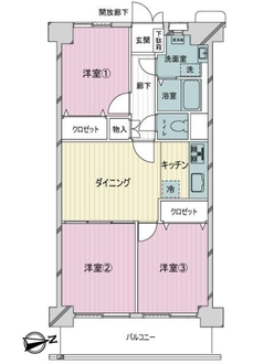 飛鳥山スカイハイツの間取図
