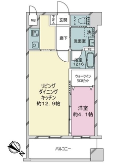 プレスタイル博多駅南の間取図