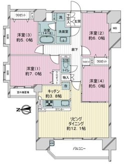 パレステージ綾瀬の間取図