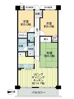 コスモ西宮山手の間取図