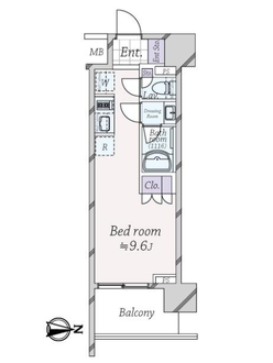 ライオンズ東京三ノ輪ミレスの間取図
