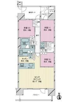 サンメゾン泉一丁目ＥＬＤＯの間取図