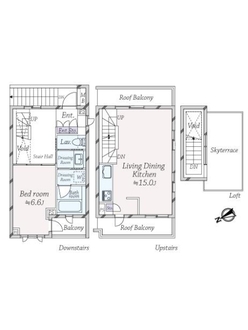 イニシアテラス代々木上原の間取図