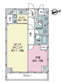 藤和シティコープ御徒町の間取図