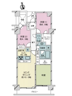 ライオンズシティ武蔵小杉の間取図