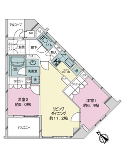 アップルパレス丸の内の間取図