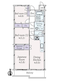 センチュリー中野の間取図