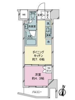 ルフォンリブレ赤羽の間取図
