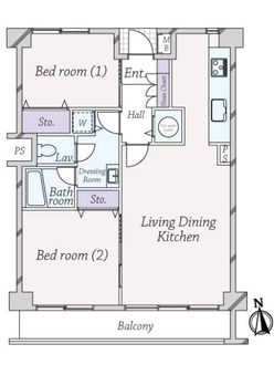 メゾンドール北参道の間取図