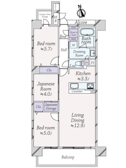 アルファライフ博多南の間取図