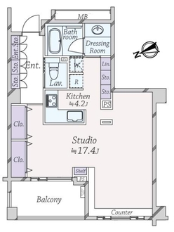 ライオンズガーデン四谷津の守坂の間取図