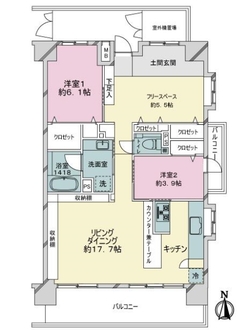 藤和ハイタウン練馬の間取図