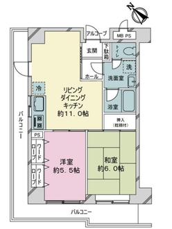 朝日プラザ東池袋の間取図