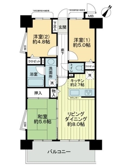 レクセルマンション本千葉の間取図