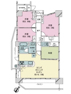 ヴェルディ舟入通りの間取図