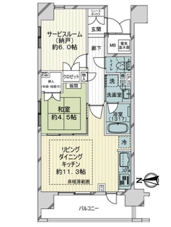 ファインフラッツ河原町丸太町の間取図