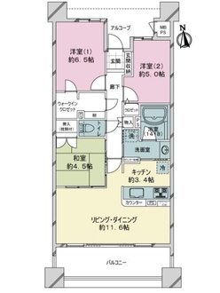 ライオンズヒルズ豊田の間取図