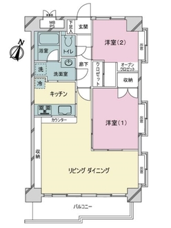 ライオンズマンション川崎第１０の間取図